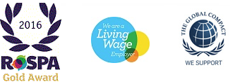 CSA, We are a Living Wage employer, We Support The Global Compact